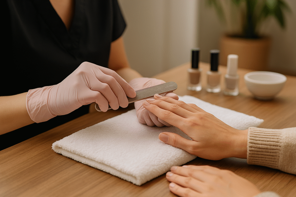 Manicure at Retreat Spa