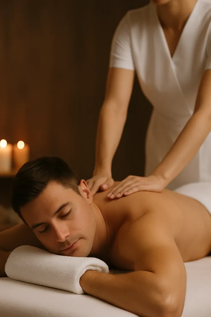 Massage at Retreat Spa in the Hyatt Regency Vancouver.