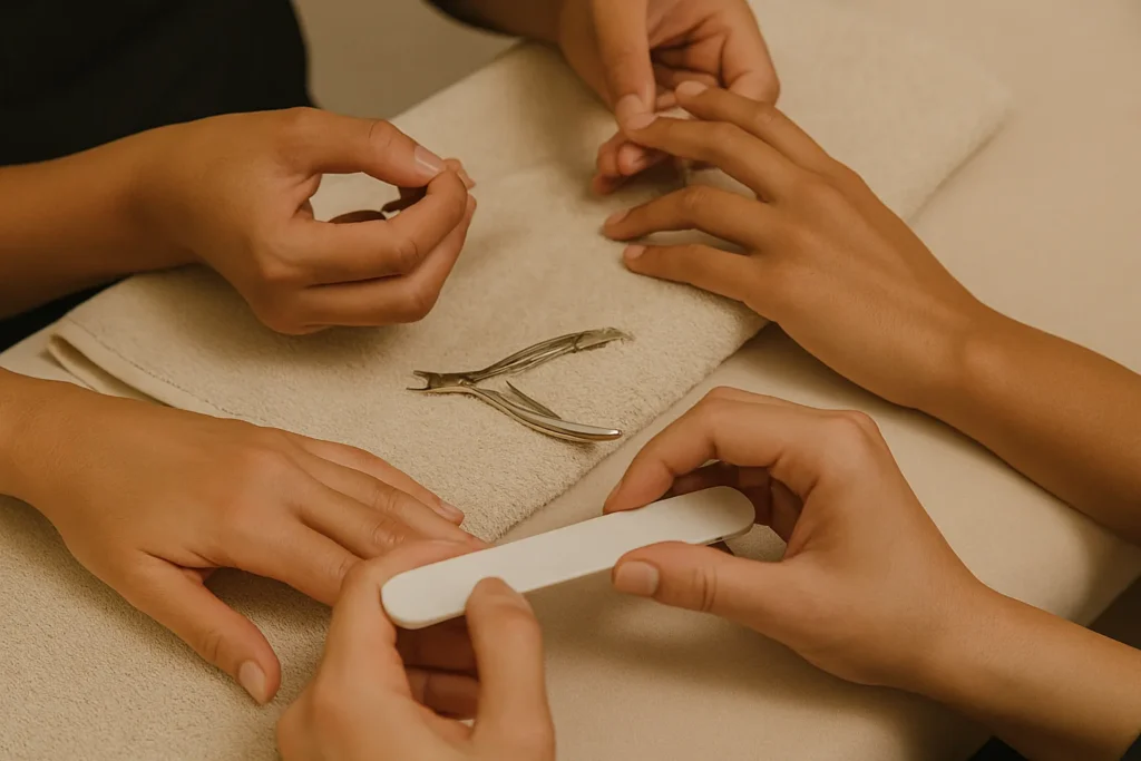 Manicure with a friend at Retreat Spa